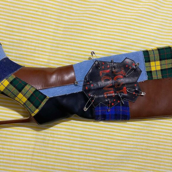 MIMOSA OPHELIA - Multicolour Leather And Fabric fashion boots - Picture 5 of 11